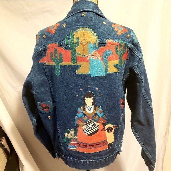 Levi's | Vintage Southwestern Painted Jean Jacket - Picture 6 of 6